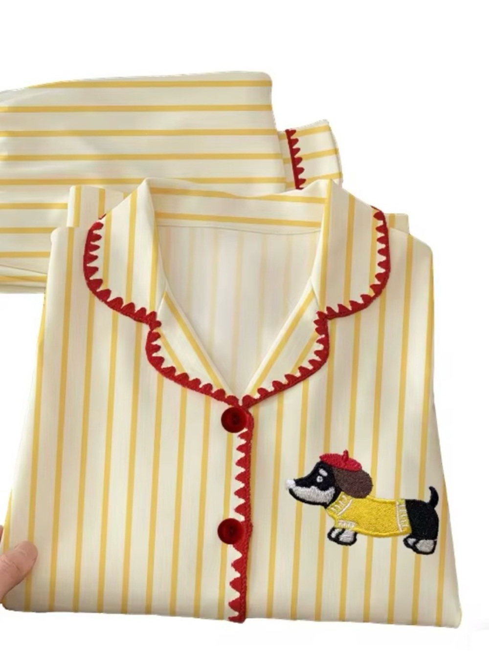 PAJAMA SET  Brand new Striped Puppy Long-sleeve Spring Homewear